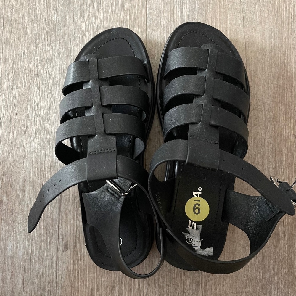 Womens black sandals NEW